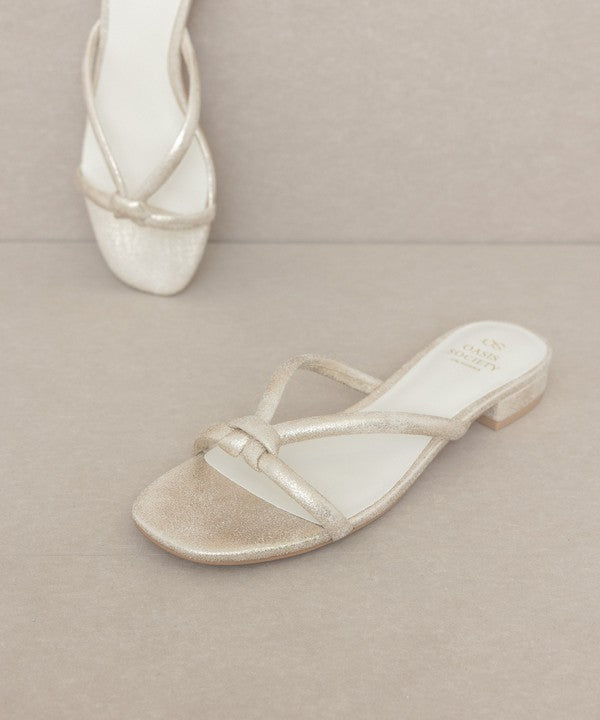 Ada - Delicate Knotted Flat Sandal